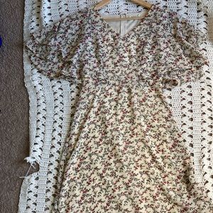 ROOLEE Flutter Sleeved Modest Dress Size Small
